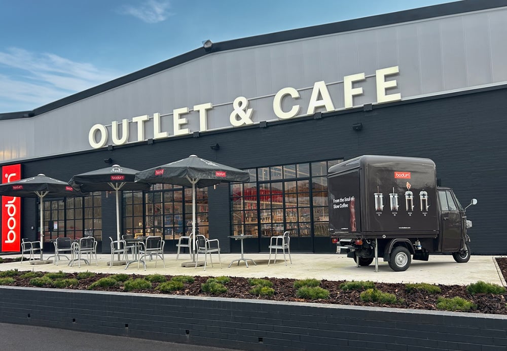 Bodum's First Outlet Store and Coffee Shop in Telford